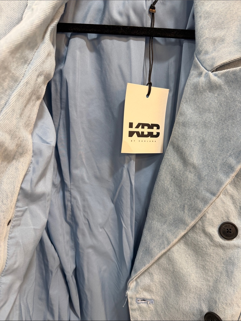 NWT - KBB by Kahlana Light Wash Casual Women’s Blazer P2P: 18” Length: 27” - Picture 8 of 12